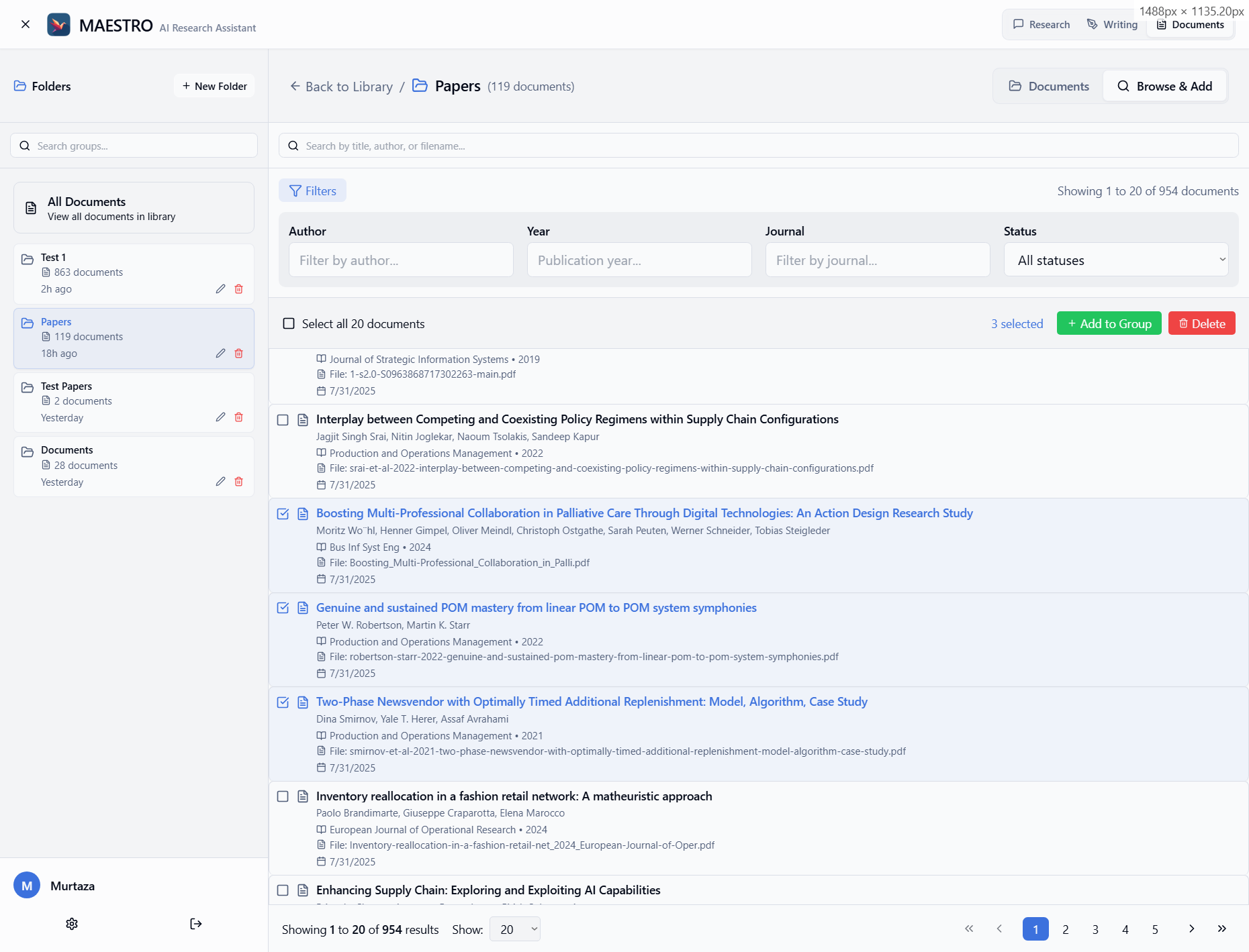 Document Groups