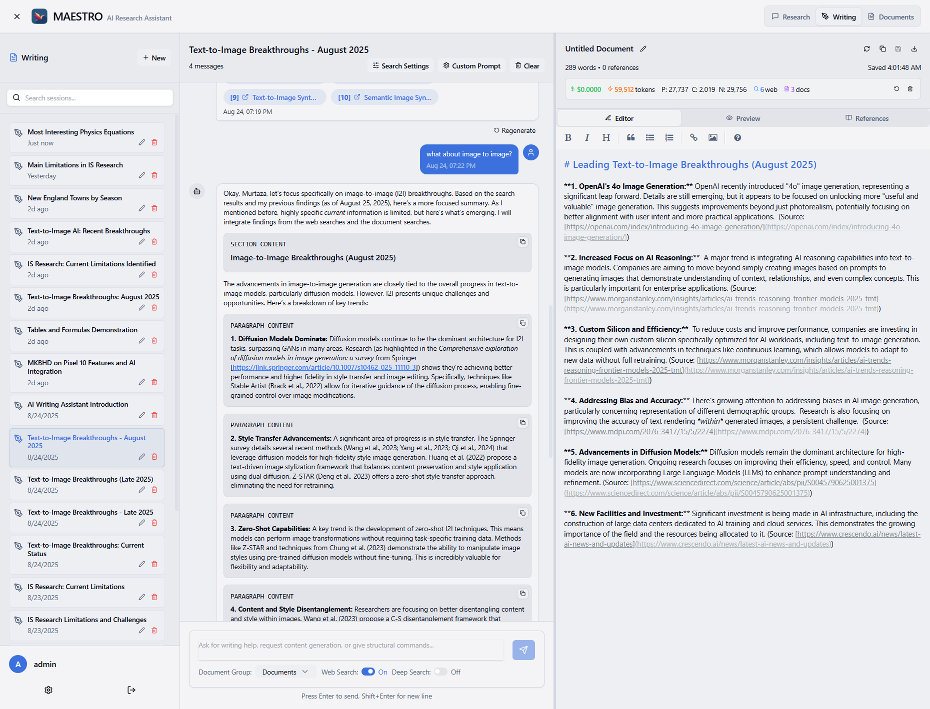 Writing Mode Overview - MAESTRO Documentation