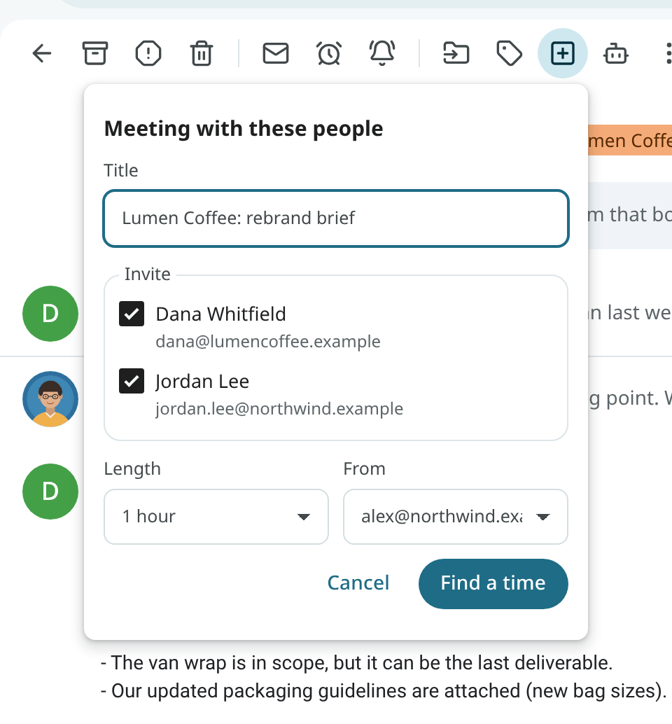 The first step of Meeting with these people