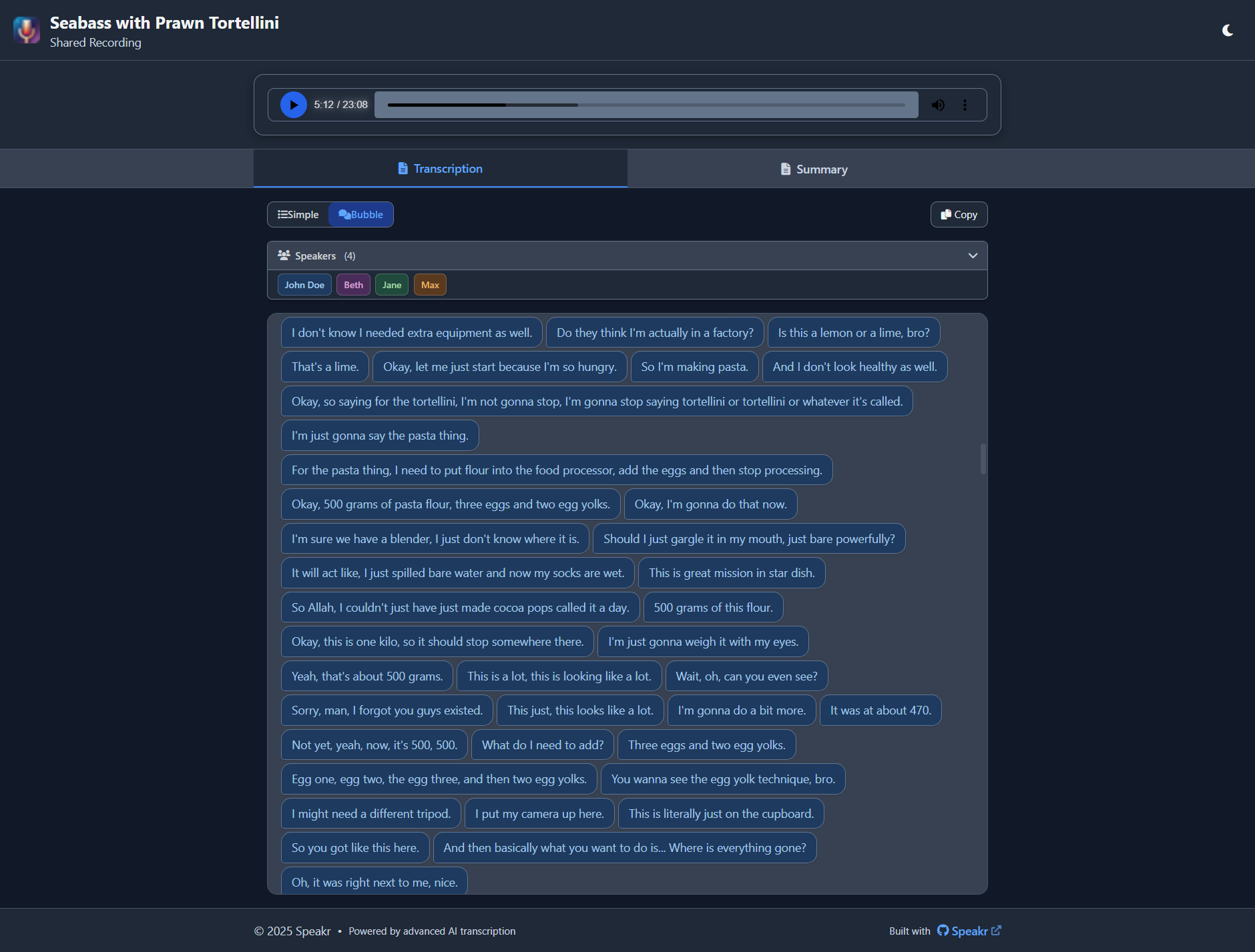 Shared Recording View