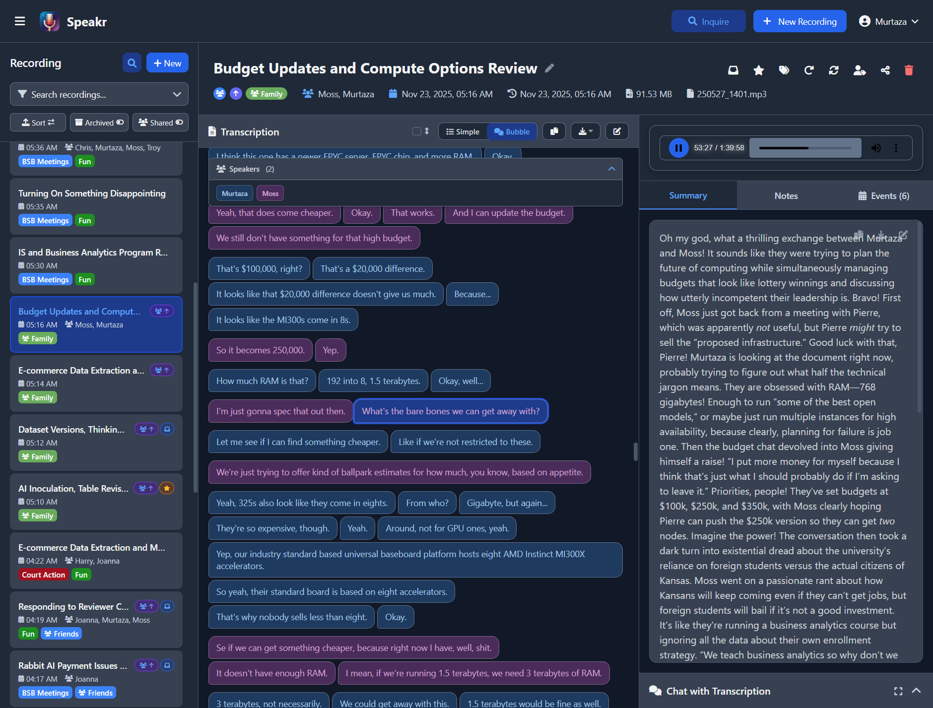 Audio Sync Bubble View