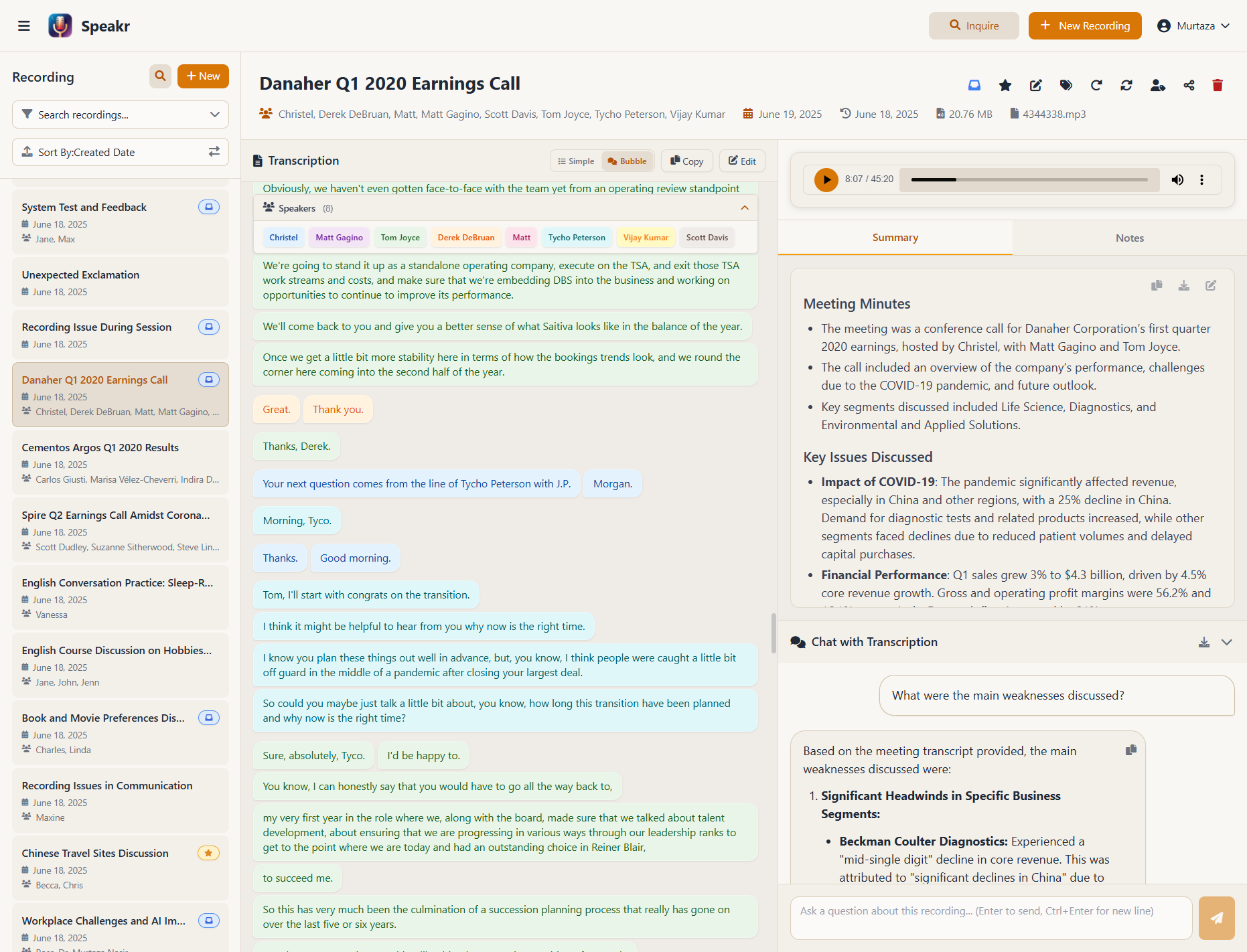 Chat Interface
