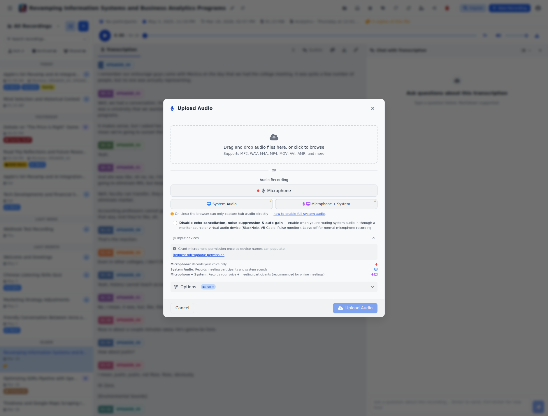 Input device picker