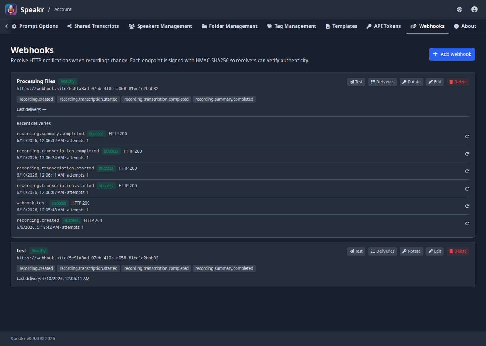 Webhooks